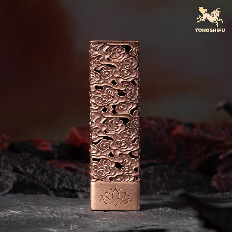 铜师傅《祥云香插》客厅桌面紫铜香插摆件 家居装饰工艺品