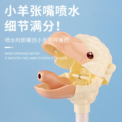 【动物水枪，按压轻松，射程远】创意长颈卡通羊驼呲水枪 儿童按压式喷水枪 造型丰富多样 抓握舒适 地摊摆摊玩具-QQ 商品图2