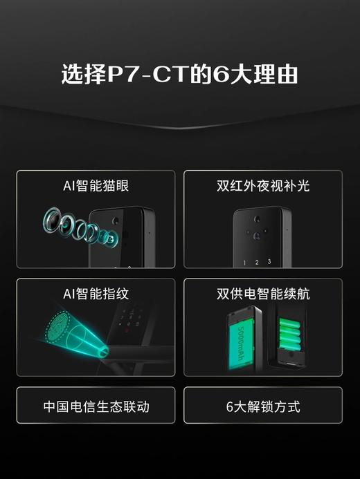 德施曼智能猫眼视频锁P7-CT 商品图2
