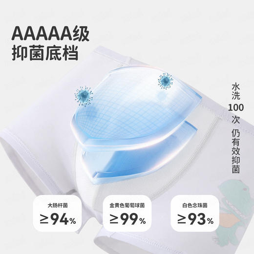 【5A抑菌 4条装】【100-140】【MQDmini】男童平角内裤 商品图3