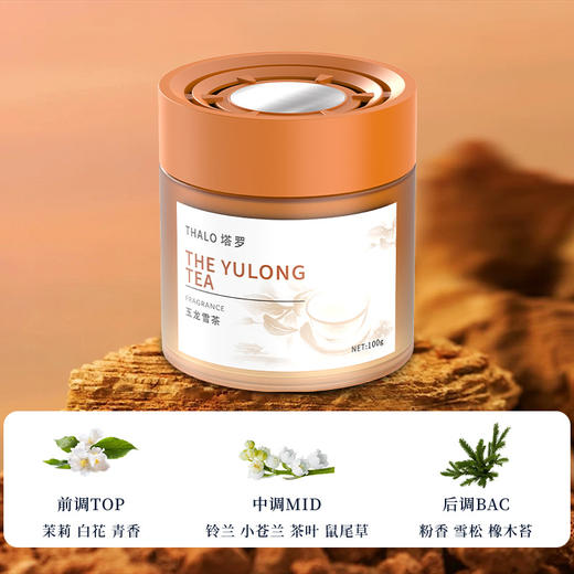 【开门即香！香味沁人好闻】车载香薰汽车香薰摆件固体香膏家用家居除异味玻璃香氛用品。ry 商品图4