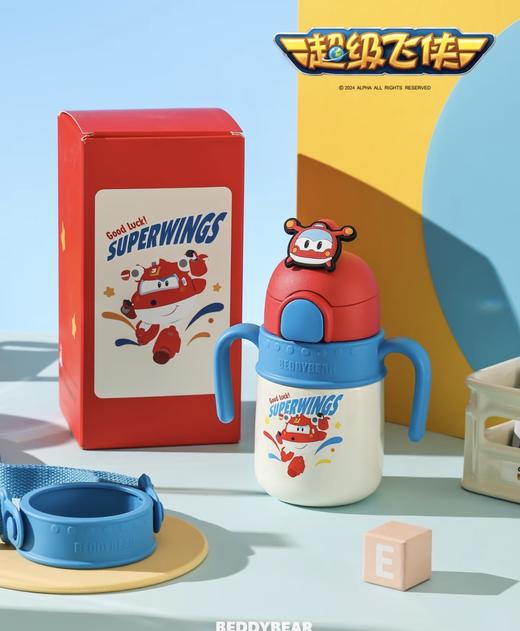【品牌直发】【杯具熊超级飞侠联名系列】乐迪双饮杯/学饮杯/保温杯 儿童学生316不锈钢 商品图7