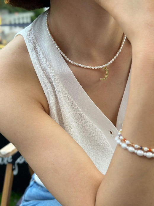 62-8 一手货 618极限特惠 夏天的极光小米珠项链 温润高级灵动 超性价比 商品图8