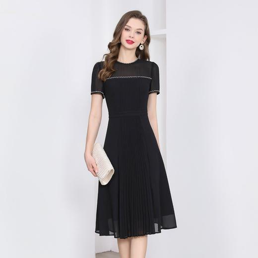 「高货deo」全新升级【铂金会员367/天猫499/差价132】(12511)洛诗琳高级感雪纺连衣裙2025夏季新款显瘦气质优雅连衣裙 商品图3