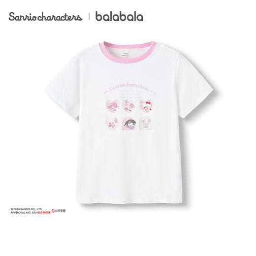 【HelloKittyIP】巴拉巴拉童装儿童短袖女童t恤夏2025款 商品图4