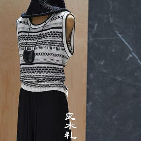 【现货】良木礼提花背心（K935）