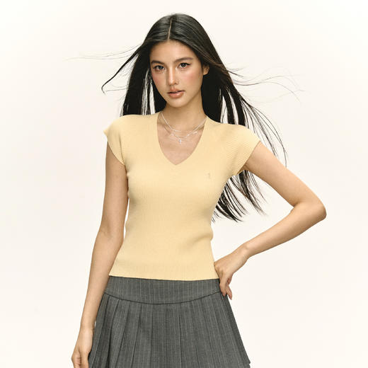 Ariseism 美式复古辣妹短袖T恤女2025夏季新款修身上衣 商品图3