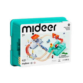 GZKmideer弥鹿MD1566火车轨道积木-城市奇遇