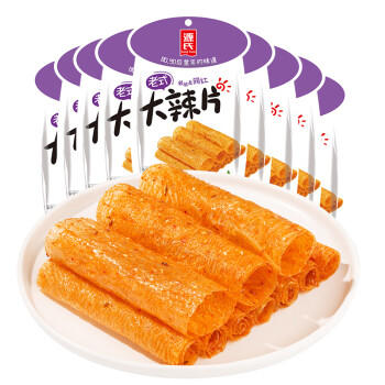 源氏老式大辣片怀旧解馋零食小吃豆干辣条儿时豆皮300g（内含10袋） 商品图6