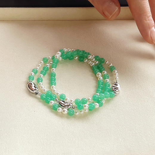 BY EVITA系列 AKOYA珍珠和玉髓  手链 商品图3