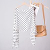 2025夏季新款外出拍照时尚波点印花钉珠套头防晒披肩显瘦上衣外搭 商品缩略图1