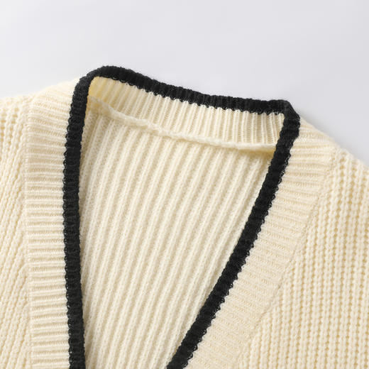 gxg.jeans 开襟毛衫25春款经典百搭休闲撞色开衫毛衣舒适柔软通勤男士上衣K&C 商品图2