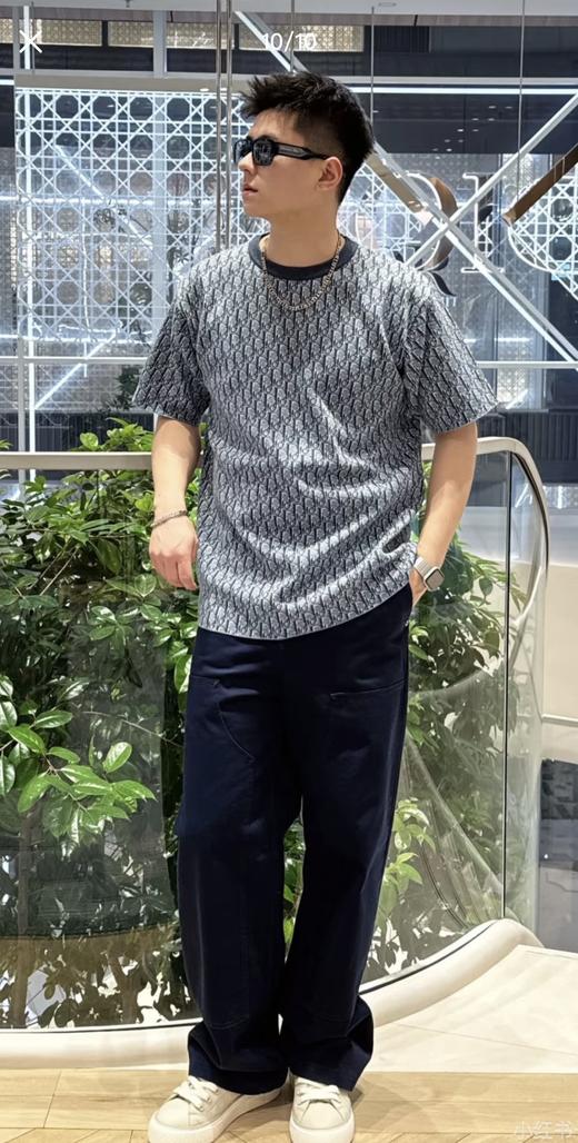 迪奥 25SS 经典老花满印针织T恤 DY） 商品图8