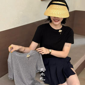 【部分现货】良木礼莱赛尔绣花T（2123）