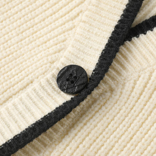 gxg.jeans 开襟毛衫25春款经典百搭休闲撞色开衫毛衣舒适柔软通勤男士上衣K&C 商品图3