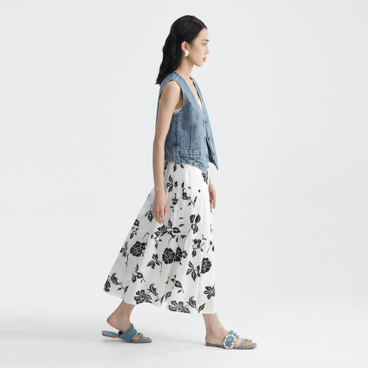 朵拉梵西牛仔马甲F28B1184 商品图1