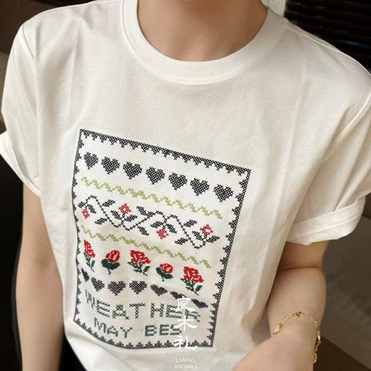 【预售7天】良木礼花朵短T（1052） 商品图2