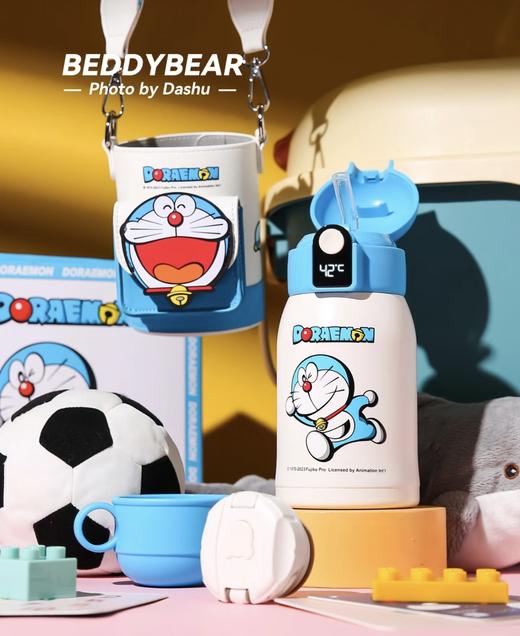 【品牌直发】【杯具熊哆啦A梦联名系列】儿童保温杯 学饮杯 摇摇杯 成人杯学生可爱316不锈钢 商品图1