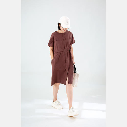 松紧腰纯棉连衣裙 商品图0