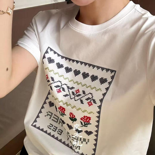 【预售7天】良木礼花朵短T（1052） 商品图1