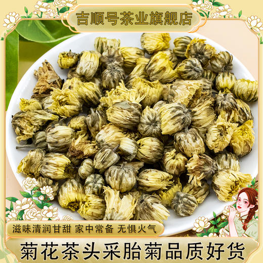 菊花茶胎菊白菊杭白菊花茶正品天然干花新花茶泡水喝 商品图0