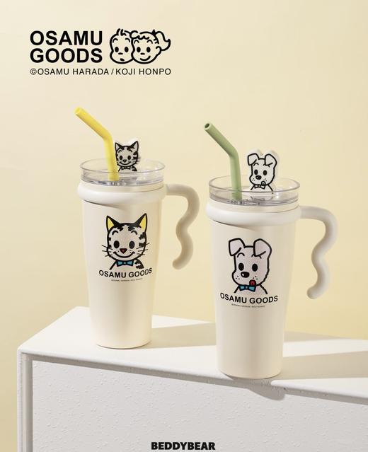【品牌直发】【杯具熊原田治联名系列】双饮杯/运动水杯/咖啡杯吸管杯保温杯 原创小狗小猫成人情侣学生316不锈钢 商品图9