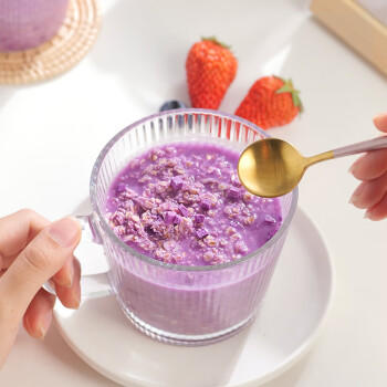 精力沛山药紫薯小麦胚芽燕麦片728g/罐 益生元菌高纤即食冲泡早餐代餐 商品图3