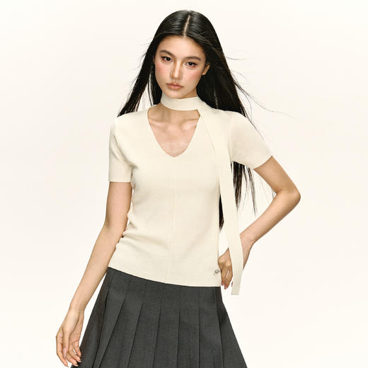 Ariseism 美式复古辣妹短袖T恤女2025夏季新款修身上衣 商品图3