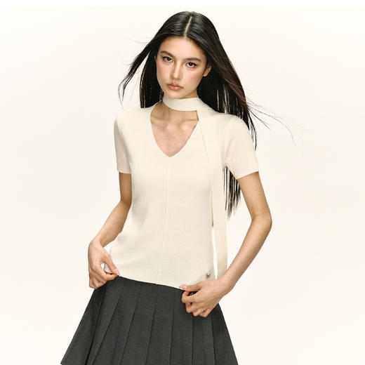 Ariseism 美式复古辣妹短袖T恤女2025夏季新款修身上衣 商品图2