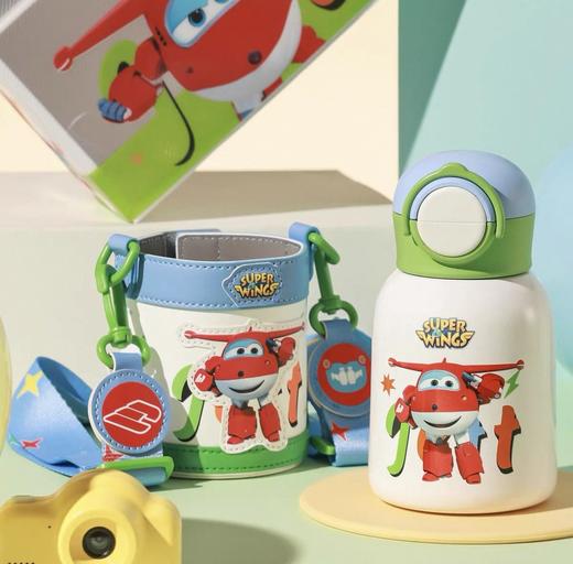 【品牌直发】【杯具熊超级飞侠联名系列】乐迪双饮杯/学饮杯/保温杯 儿童学生316不锈钢 商品图10