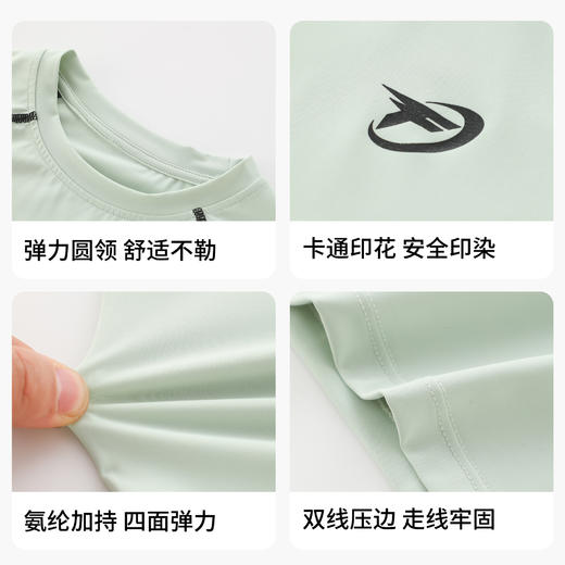 男童短袖T恤中大童防晒速干衣夏装新款童装儿童轻薄外上衣打底衫 商品图2