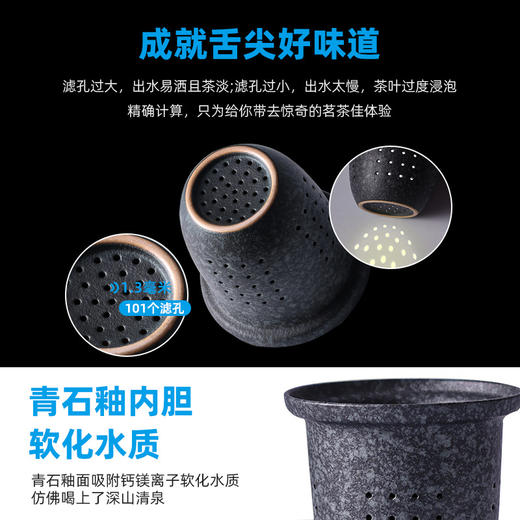 【父亲节好物】青岩木柄陶瓷马克杯 泡茶杯父亲节礼物实用礼品。ry 商品图2