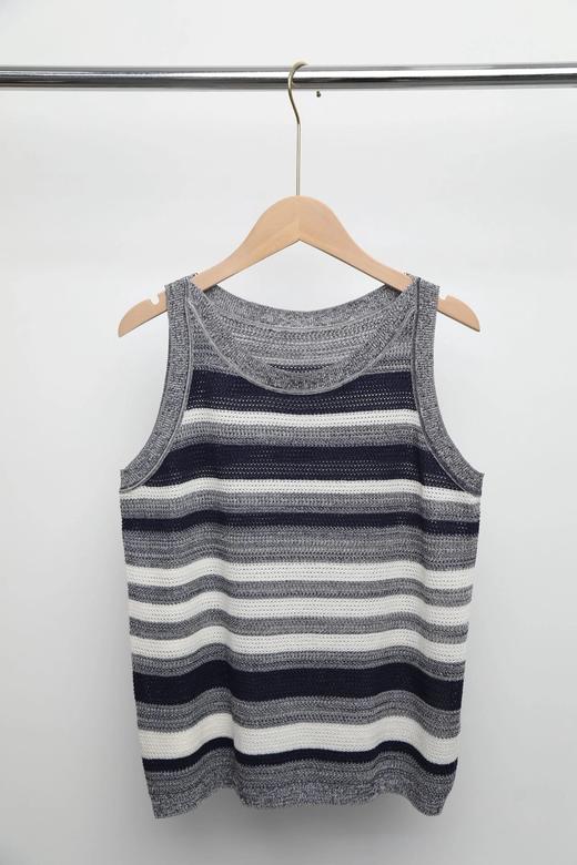 LPIUTY品牌直发！漫步南澳岛~亚麻天丝花纱针织背心 C067808 商品图5