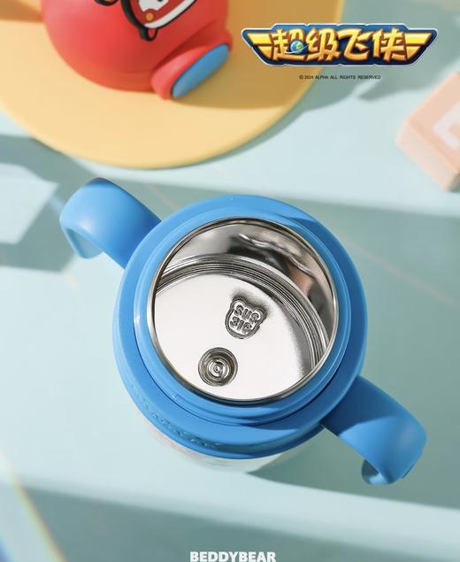 【品牌直发】【杯具熊超级飞侠联名系列】乐迪双饮杯/学饮杯/保温杯 儿童学生316不锈钢 商品图9