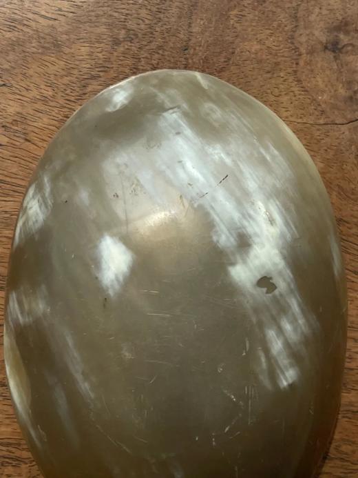 天然淡黄色牛角雕茶勺，顺丰包邮 商品图7