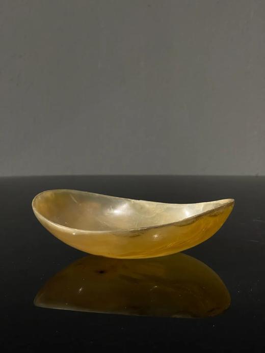 天然淡黄色牛角雕茶勺，顺丰包邮 商品图5
