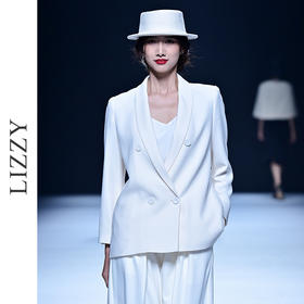 LIZZY 2024春夏老钱风简约通勤男友风阔版型西装外套7461
