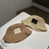 F506 m#iumiu编织镂空渔夫帽 商品缩略图0