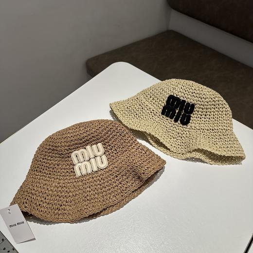 F506 m#iumiu编织镂空渔夫帽 商品图0