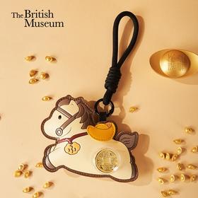 大英博物馆 马年系列 时来运转小马 钥匙扣挂件