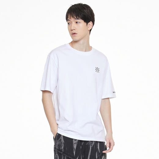 GXG男装夏季休闲百搭上衣男士纯棉创意字母印花短袖t恤K&C 商品图3