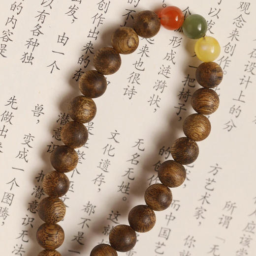 【青山特惠】 6mm 36颗 绿棋楠【艺霖】沉香手链 c28 商品图5