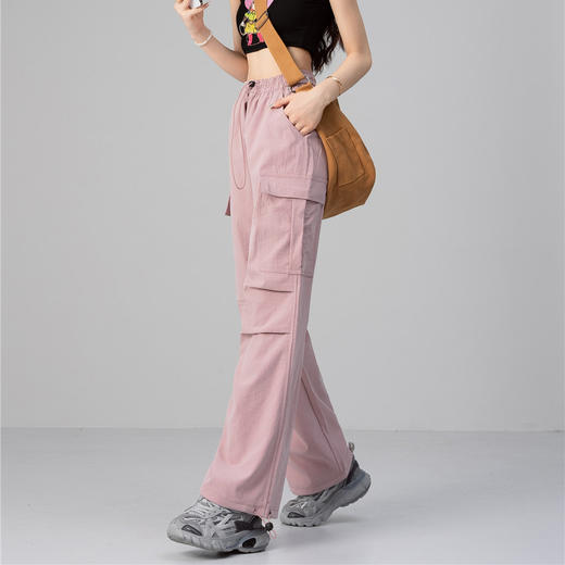 丁摩 【防晒工装裤】男女同款新夏季冰感口袋两穿速干美式工装休闲裤子5ZF-C317 商品图2