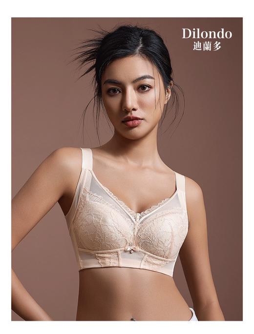 夏季新款大胸显小全罩杯内衣薄款收副乳调整型软钢圈聚拢上托性感蕾丝内衣2118455 商品图2
