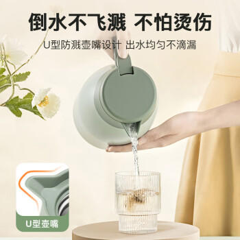 苏泊尔（SUPOR）保温壶家用大容量水壶316L不锈钢真空保温瓶热水壶暖壶开水瓶白 /厨具 /水具 /保温壶 商品图3