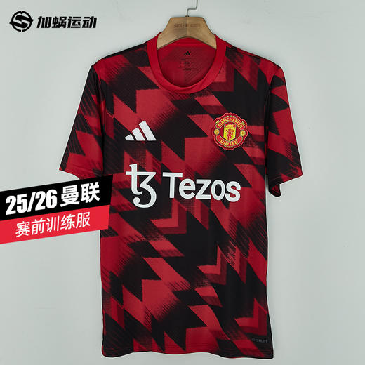 SFS阿迪达斯Adidas 25/26曼联球员赛前热身训练服短袖足球服JP3233 商品图0