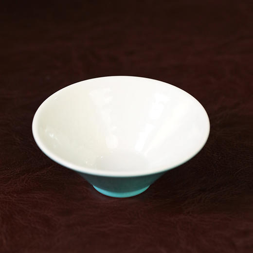 倚云煮泉 内模印 松石绿 鱼藻纹 斗笠杯 商品图1