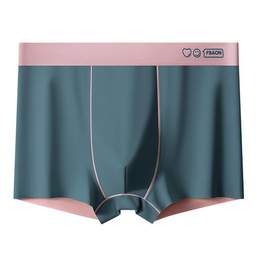 【夏季抗菌男士内裤】新款四角裤男高档双面撞色舒适平角裤 商品图5