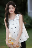 【6折秒杀】鹿向南「清欢渡岁」白色法式气质圆领无袖背心女夏季花朵刺绣上衣L55990 商品缩略图5
