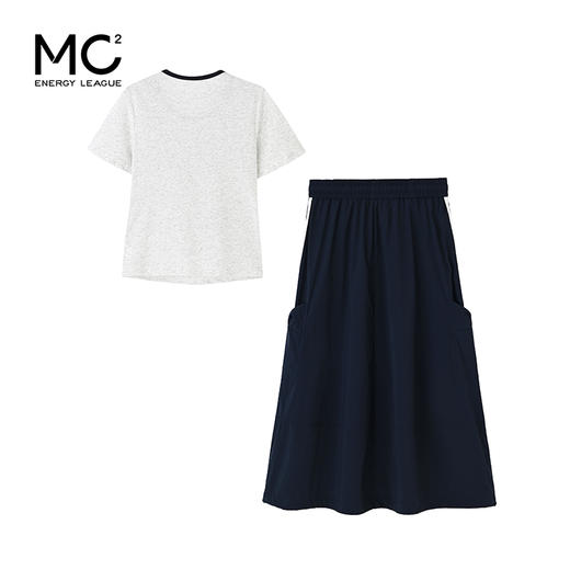 女装假两件上衣配织带半裙套装-66122S5223005 商品图4